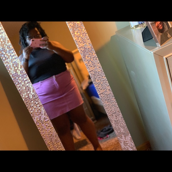 F21 purple mini skirt - Picture 3 of 3